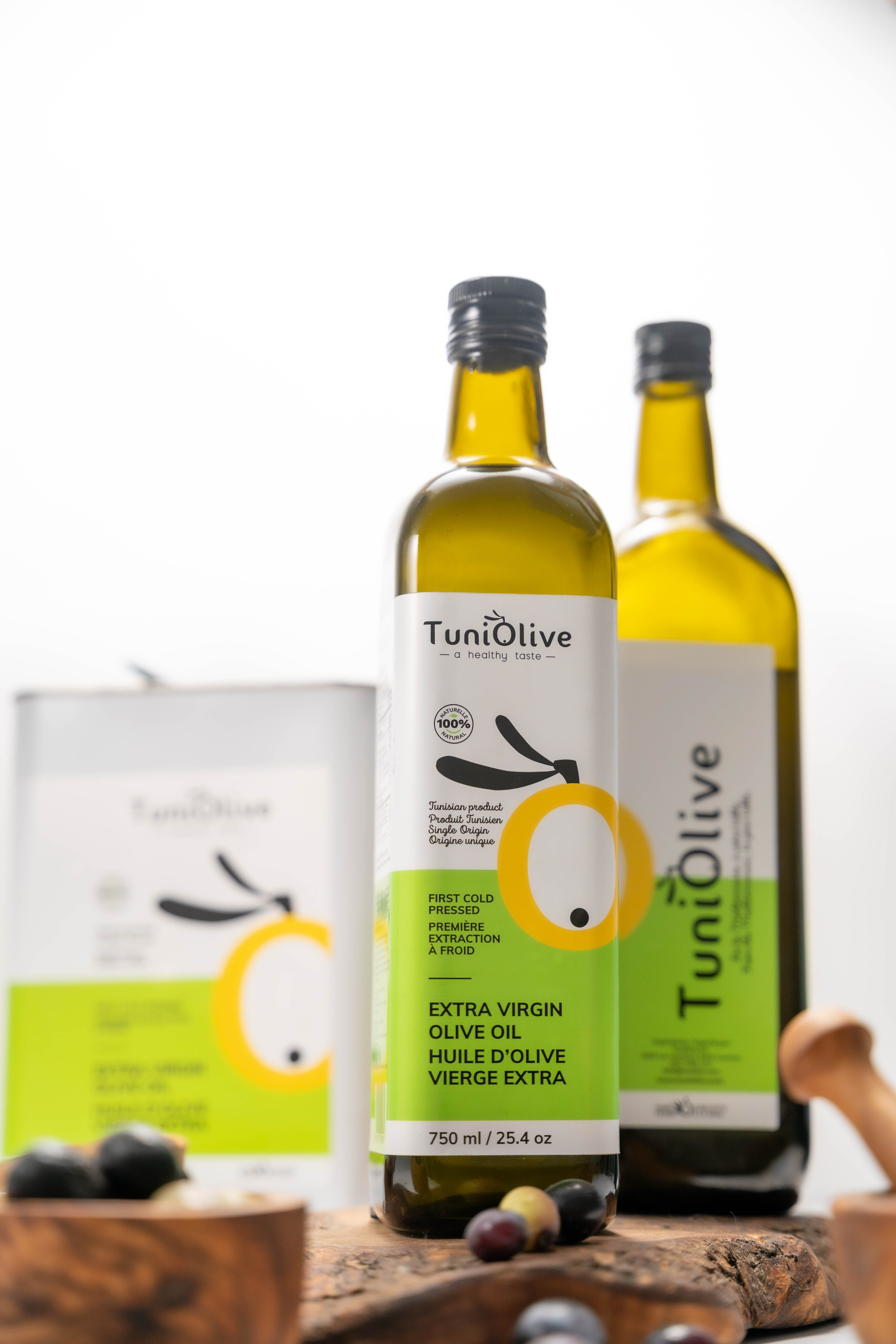 TuniOlive Extra Virgin Olive Oil – 750 mL Bottle 3